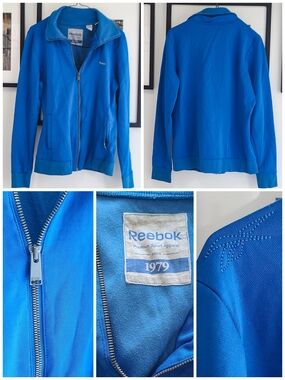 Reebok Blue Zip-Up Track Jacket